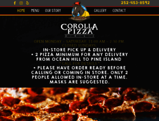 corollapizza.com screenshot
