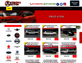 coronaautos.com screenshot