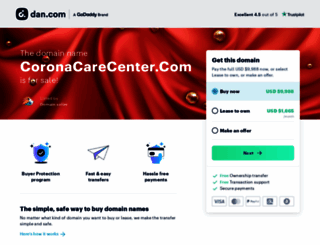 coronacarecenter.com screenshot