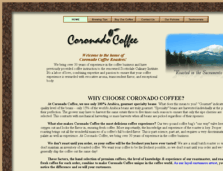 coronadocoffeeroasters.com screenshot