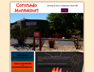 coronadomontessori.com screenshot