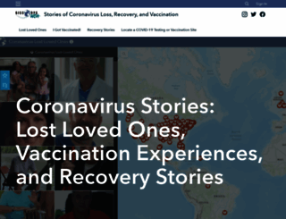 coronavirus-stories-of-loss-and-recovery-giscorps.hub.arcgis.com screenshot