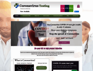 coronavirus-testing.com screenshot