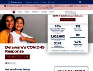 coronavirus.delaware.gov screenshot