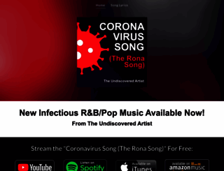 coronavirussong.com screenshot