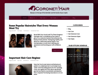 coronet-hair.com screenshot