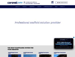 coronet-scaffold.com screenshot