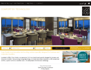corp-hotels.com screenshot