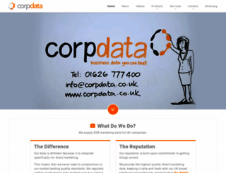 corpdata.co.uk screenshot