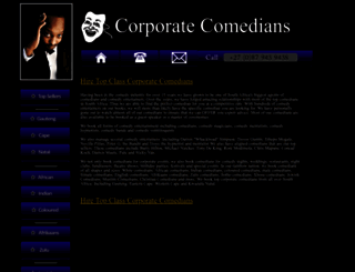 corporate-comedians.co.za screenshot