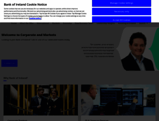 corporate.bankofireland.com screenshot