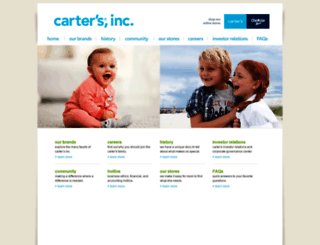 corporate.carters.com screenshot