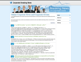 corporatebreakingnews.com screenshot