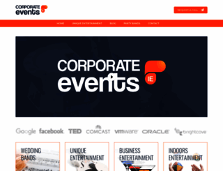 corporateevents.ie screenshot