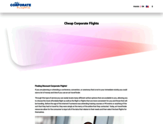 corporateflights.com screenshot