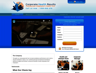 corporatehealthresults.com.au screenshot
