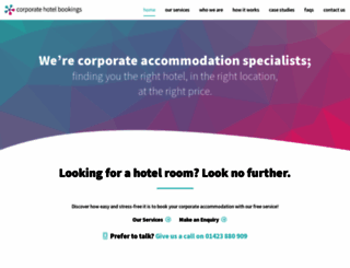 corporatehotelbookings.co.uk screenshot
