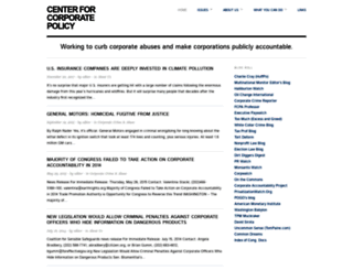 corporatepolicy.org screenshot