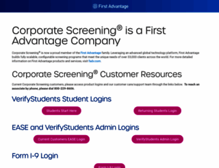 corporatescreening.com screenshot