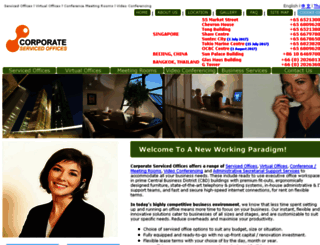corporateservicedoffices.com screenshot