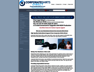 corporateshirtsdirect.com screenshot