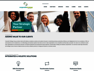 corporatestrategy.co.za screenshot
