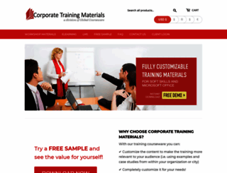corporatetrainingmaterials.com screenshot