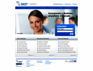 corporationcentre.ca screenshot