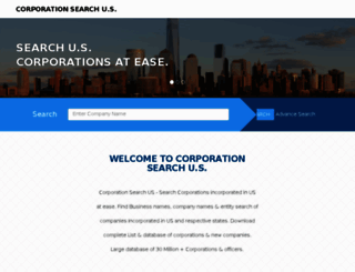 corporationsearchus.com screenshot