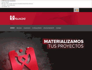 corporativosando.com screenshot