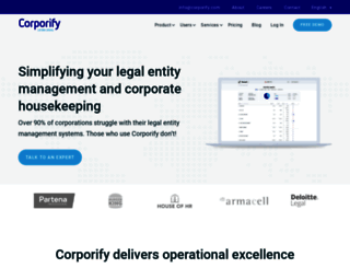 corporify.com screenshot