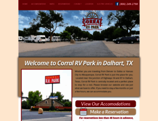 corralrvpark.net screenshot