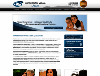 correccionvisuallaser.com.mx screenshot