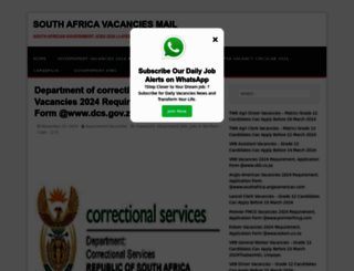 correctional-services.vacanciesjobs.co.za screenshot