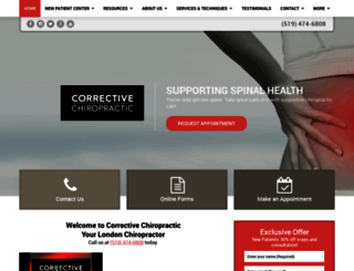 correctivechiropracticlondon.com screenshot