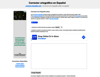 corrector-ortografico.com screenshot