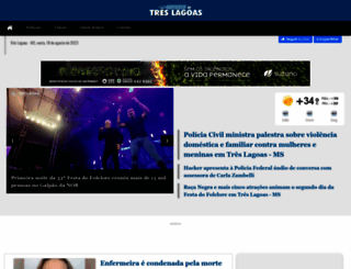 correiodetreslagoas.com.br screenshot