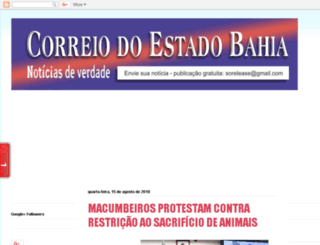 correiodoestadobahia.blogspot.com.br screenshot
