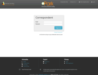 correspondent.parksidelending.com screenshot