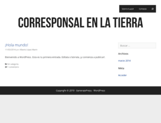 corresponsalenlatierra.com screenshot