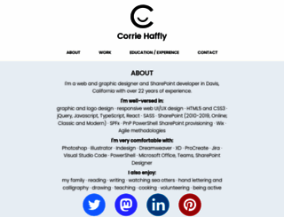 corriehaffly.com screenshot