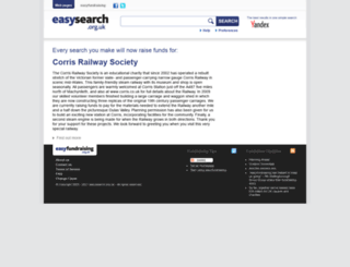 corrisrailwaysociety.easysearch.org.uk screenshot