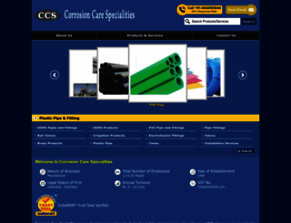 corrosioncare.in screenshot