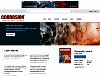 corrosionjournal.org screenshot
