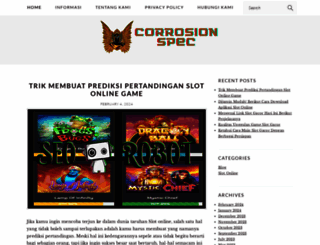 corrosionspec.com screenshot