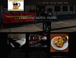 corryonghotelmotel.com.au screenshot