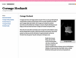 corsage-hochzeit.de screenshot