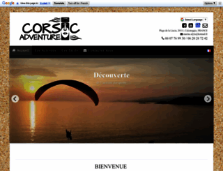corsicadventure.com screenshot