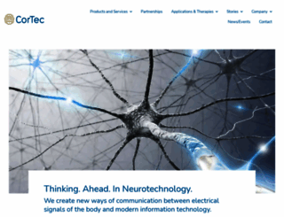 cortec-neuro.com screenshot