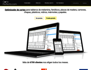 corteperfecto.com screenshot